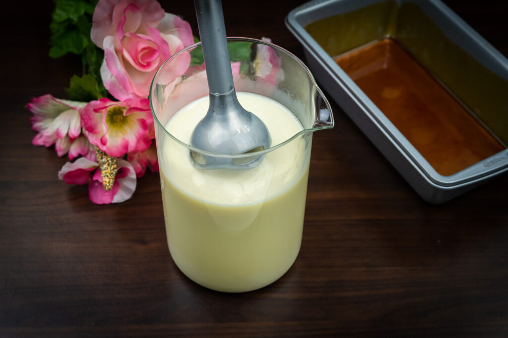 Condensed milk egg pudding Que Bien Sabe by Marina